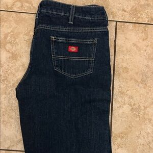 Dickies Women's Dark Blue Straight Leg Jeans